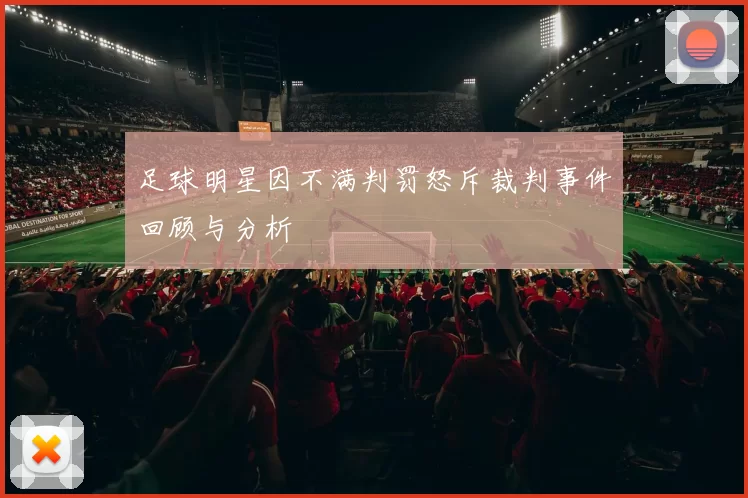 足球明星因不满判罚怒斥裁判事件回顾与分析